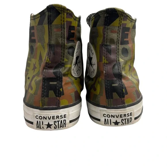 Converse All Star High Top Camo Print Sneakers Unisex M 6 W8 - Picture 8 of 11